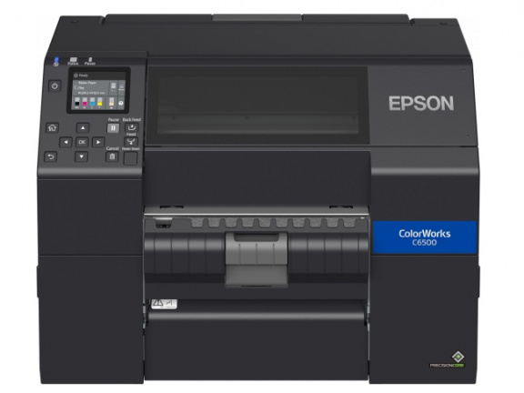Epson ColorWorks CW-C6500Pe kleuren etiketten printer peeler disp USB Ethernet zwart C31CH77202