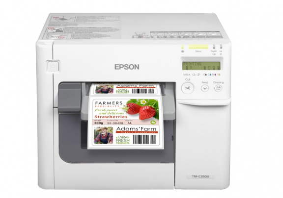 Epson ColorWorks C3500 Label Club Bundle 05, cutter, disp., USB, Ethernet, NiceLabel, white