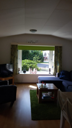 Mooi chalet te koop op de Sprookjescamping in Overijssel aan bos en visvijver. - Afbeelding 3