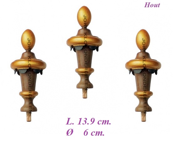3 Tollen = Friese staartklok = nieuw = 41385
