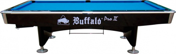 Pooltafel Buffalo Pro-II 8 foot zwart of bruin, drop pocket - Afbeelding 2