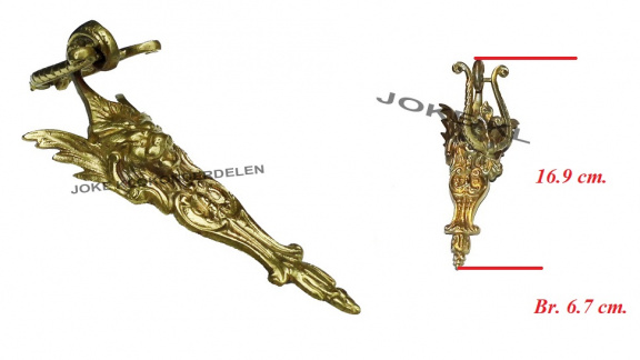 Klokstel vaas onderdelen = 2 stel = brons =41572 - Afbeelding 6