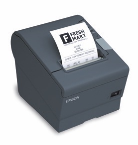 Epson TM-T88V USB Ethernet donkergrijs C31CA85654WB bonprinter direct thermisch