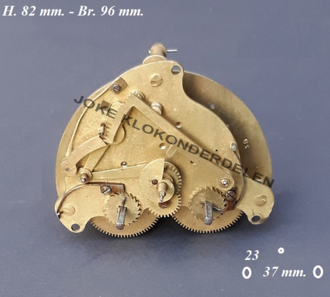=== Frans pendule uurwerk = oud === 41583