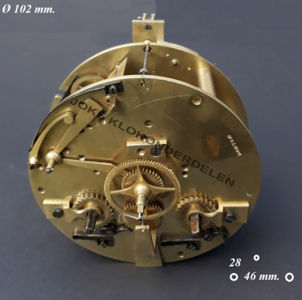 === Frans pendule uurwerk = oud = 41582