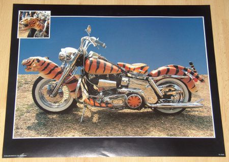 MOTOREN GEPIMPT SET 2), 1 POSTER TIJGER NIEUW