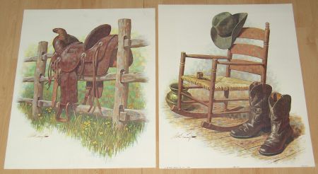 COWBOY STIL LEVEN 2 POSTERS NIEUW - nr. 1
