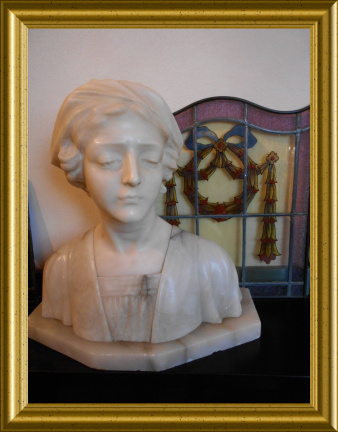 Antieke marmeren buste // antique marble buste - Afbeelding 3