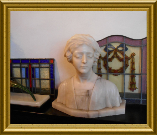 Antieke marmeren buste // antique marble buste - Afbeelding 5