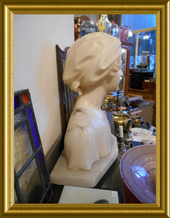 Antieke marmeren buste // antique marble buste - Afbeelding 2