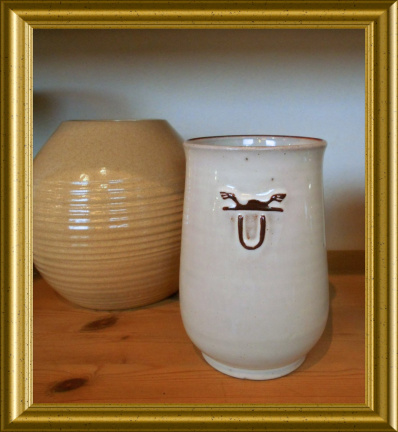 Mooi vintage Zaalberg aardewerk vaasje - nr. 1