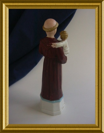 Oud biscuit porseleinen beeldje : Antonius - Afbeelding 3