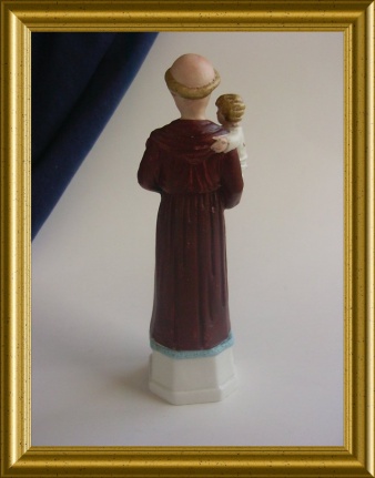 Oud biscuit porseleinen beeldje : Antonius - Afbeelding 7