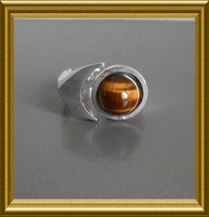 Mooie ring met tijgeroog - Afbeelding 2