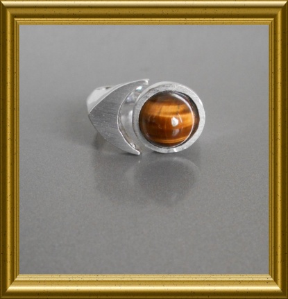 Mooie ring met tijgeroog - Afbeelding 4