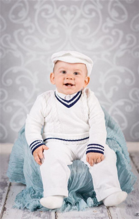 ivoor baby kostuumpje bruidsjonker pakje doop kleding samuel - Afbeelding 5