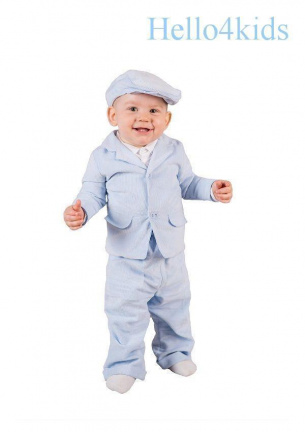 ivoor baby kostuumpje bruidsjonker pakje doop kleding samuel - Afbeelding 8