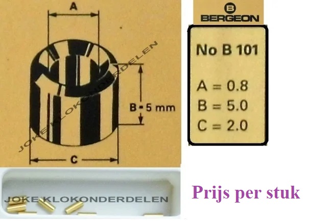 = Bergeon bouchons = B 101= 41748