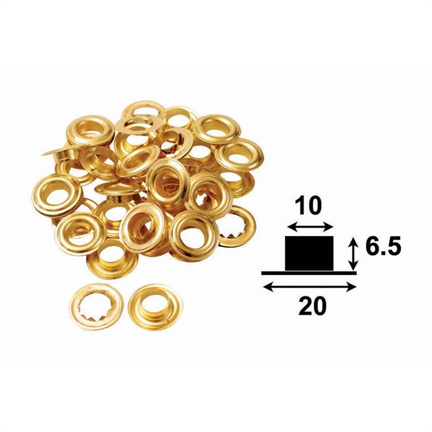 Zeilringen Binnenmaat 10mm (20 stuks)