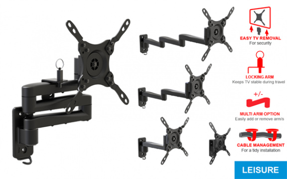 OMP M7441 - 13" tot 40" universele TV steun - Afbeelding 2