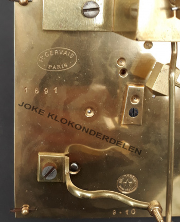 === Frans pendule uurwerk = AD. Mougin = oud === 41590 - Afbeelding 6