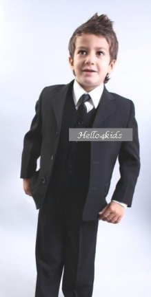 110 NIEUW kinder Smoking ben bruidsjonkerpak bruidsjonkerkleding - Afbeelding 7