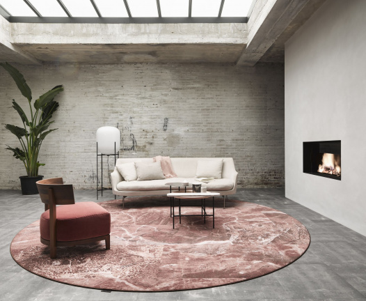 Rond vloerkleed Desso Sense of Marble rond - nr. 1
