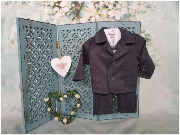 New baby bruidsjonker kleding doop baby kostuum Tex - Afbeelding 2