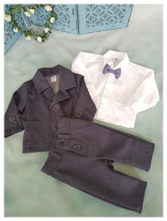 New baby bruidsjonker kleding doop baby kostuum Tex - Afbeelding 3