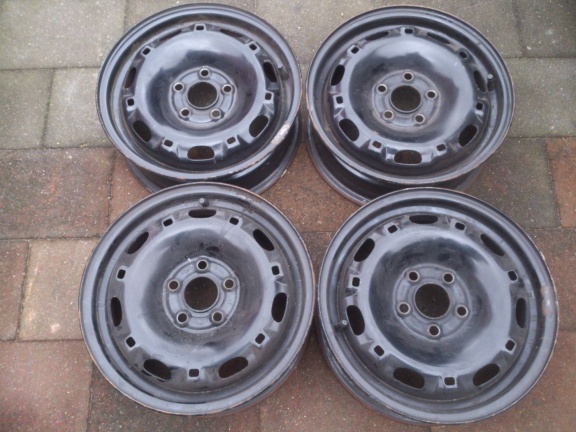 4 Stalen velgen Vw Fox Polo Seat Ibiza Cordoba 5x100 14 Inch - nr. 1