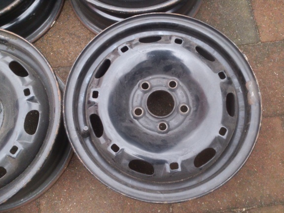 4 Stalen velgen Vw Fox Polo Seat Ibiza Cordoba 5x100 14 Inch - Afbeelding 2