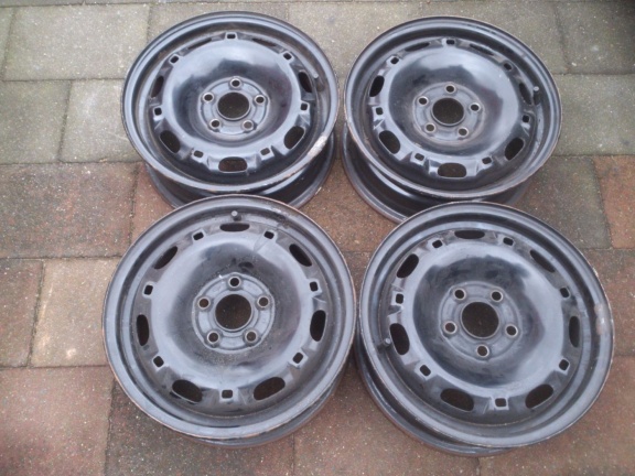 4 Stalen velgen Vw Fox Polo Seat Ibiza Cordoba 5x100 14 Inch - Afbeelding 3