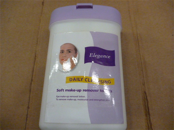 partij make up remover doekjes c.a. 72 stuks