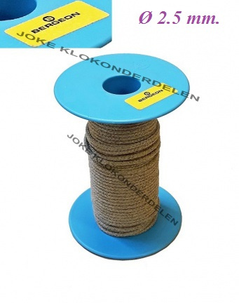 Gevlochten touw = Bergeon = nieuw = Ø 2.5 mm. 36335