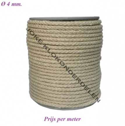=== Comtoise touw = Ø 4 mm. nieuw === 41098