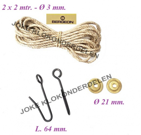 === Comtoise touw + haken en ringen = 40025