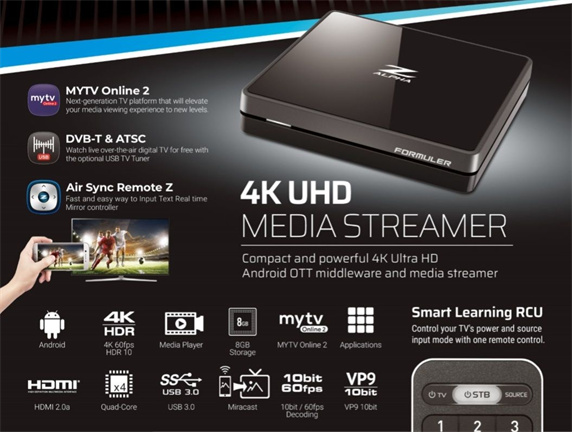 Formuler Z Alpha IPTV Mediaspeler 4K UHD - Afbeelding 5