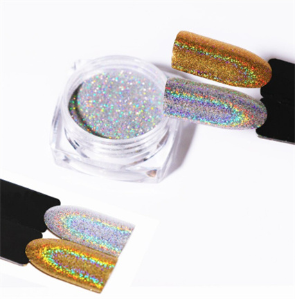 holografische glitter goud en zilver