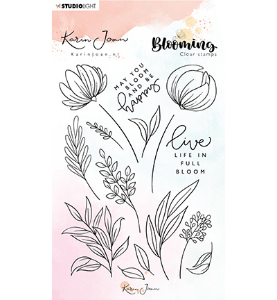 Studio Light, Karin Joan, Clearstamp nr. 04, nr. stampkj04 - nr. 1