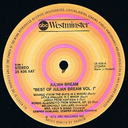 LP The best of Julian Bream - nr. 1