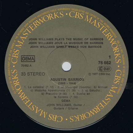 LP John Williams - plays Barrios - Afbeelding 2