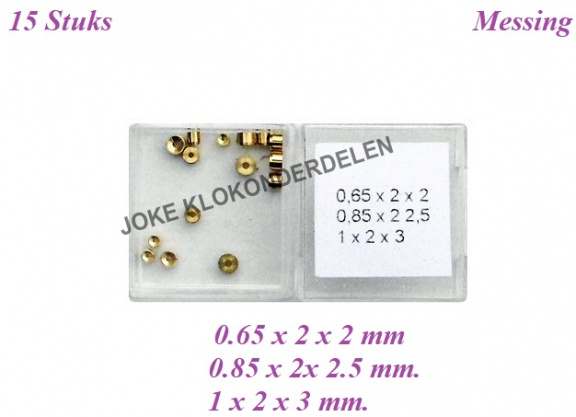 =39986== Bouchons = Messing = 15 stuks = nieuw ===