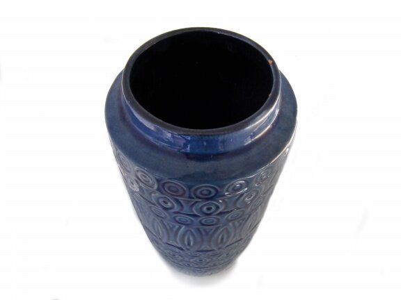 Grote blauwe West Germany vaas - Afbeelding 3