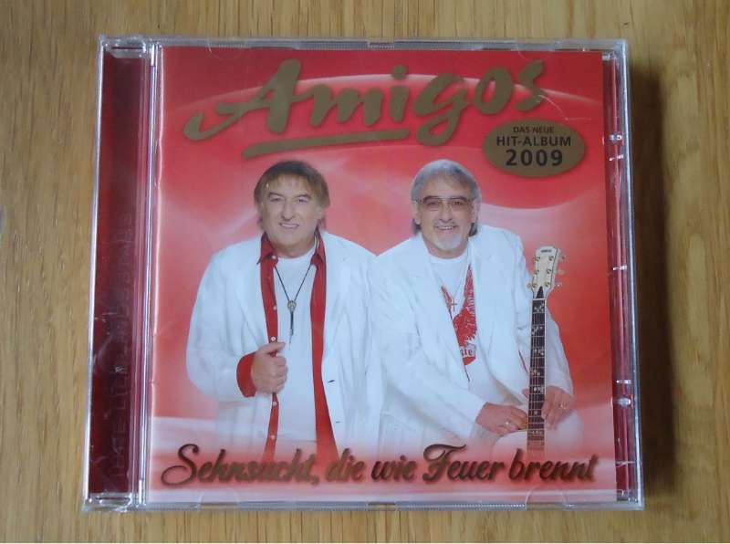 De originele CD "Sehnsucht, die wie Feuer brennt" van Amigos - Afbeelding 2