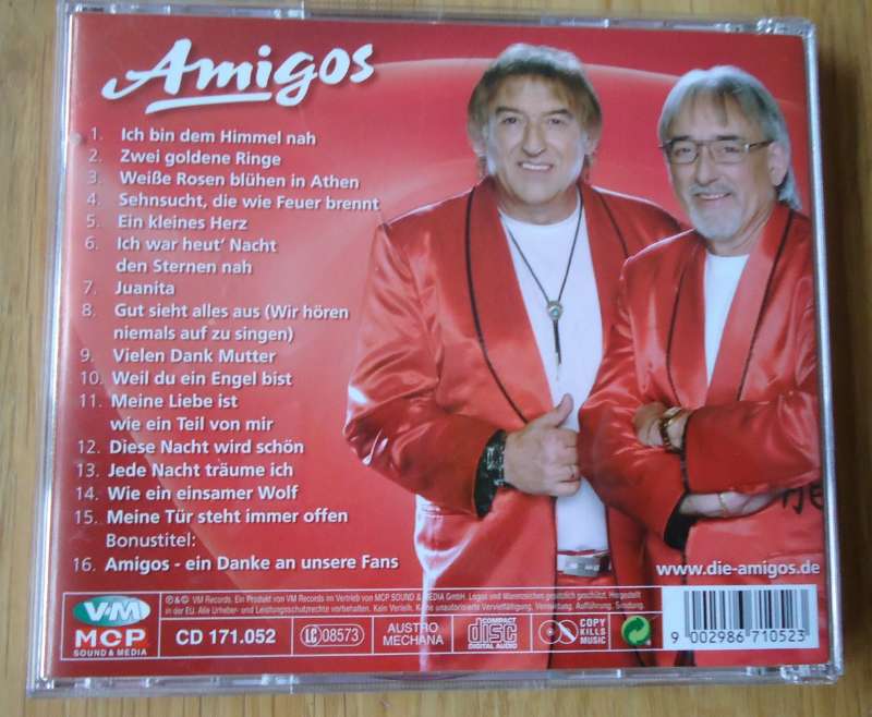 De originele CD "Sehnsucht, die wie Feuer brennt" van Amigos - Afbeelding 4