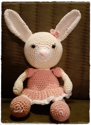knuffel konijn lily - nr. 1