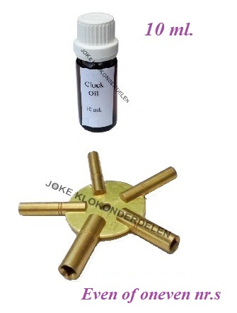 === UK Klokolie met stersleutel = nieuw = 37744