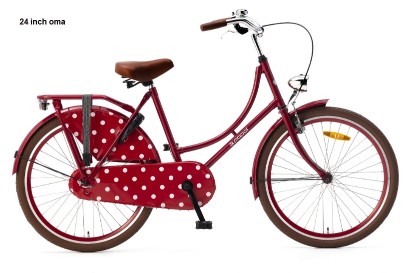 24 inch meisjes fiets nieuw, gratis rijklaar - nr. 1
