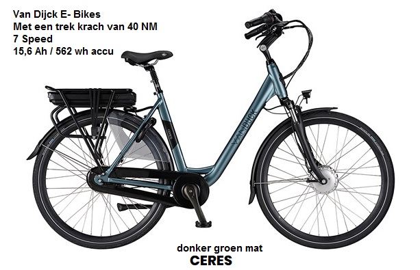 van Dijck E -B ikes ceres , 40 NM motor en 562 WH Accu
