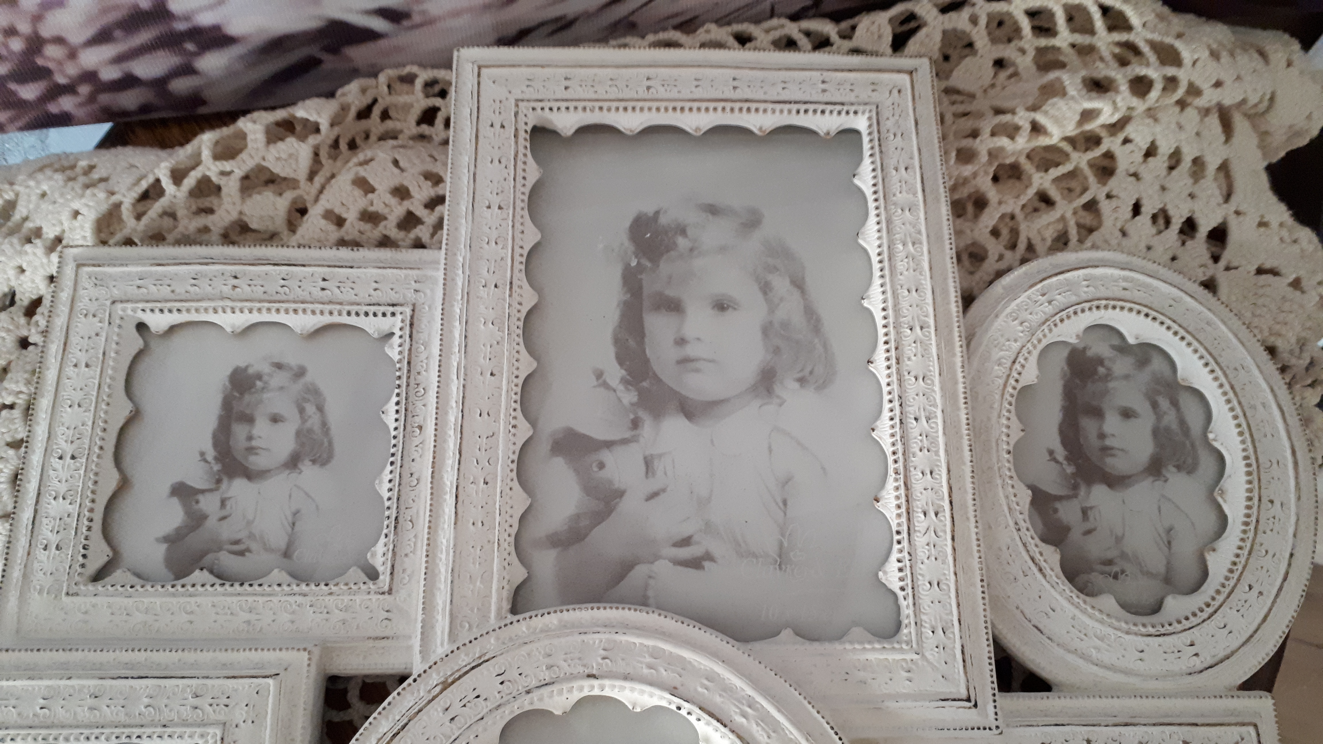 Brocante Fotolijst Collage Lijst Clayre & Eef, Fotolijstjes in nieuwstaat - Afbeelding 2